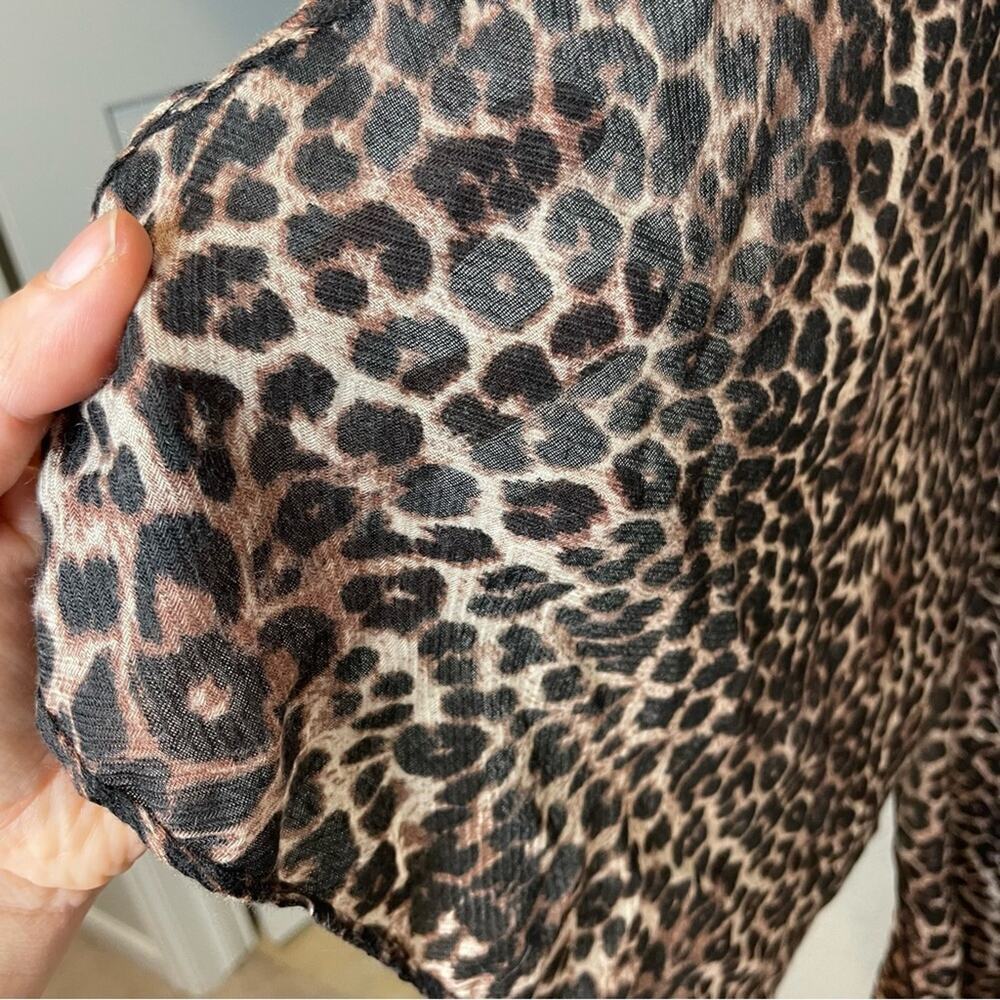 MIA JOY JOYFOLIE Leopard Print Kimono One Size - Picture 6 of 7